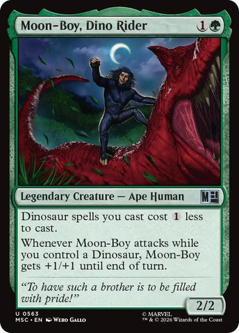 Image for Moon-Boy, Dino Rider (563) (Commander: Marvel Super Heroes) - Magic: The Gathering