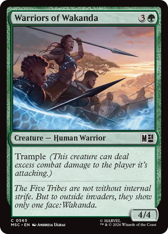 Image for Warriors of Wakanda (565) (Commander: Marvel Super Heroes) - Magic: The Gathering
