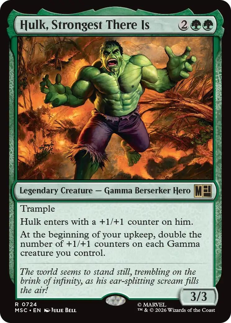 Image for Hulk, Strongest There Is (724) (Commander: Marvel Super Heroes) - Magic: The Gathering