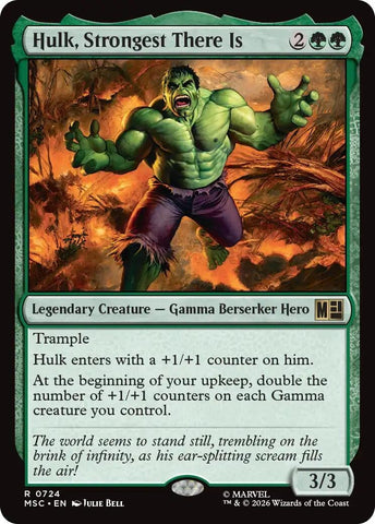 Image for Hulk, Strongest There Is (724) (Commander: Marvel Super Heroes) - Magic: The Gathering