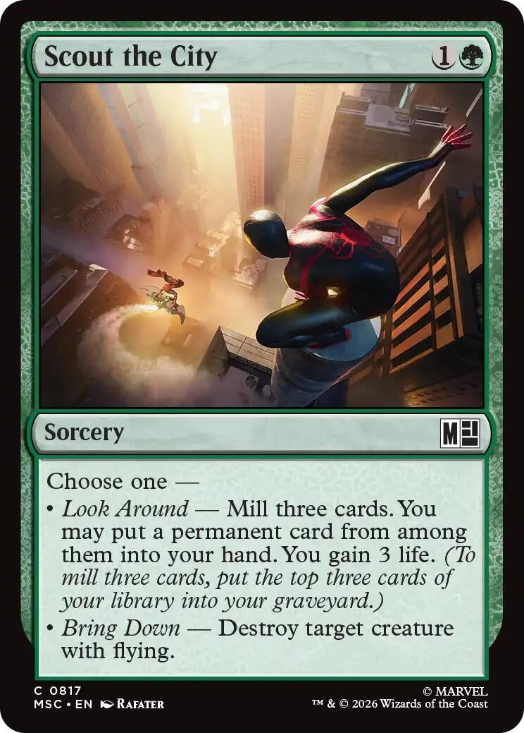 Image for Scout the City (817) (Commander: Marvel Super Heroes) - Magic: The Gathering