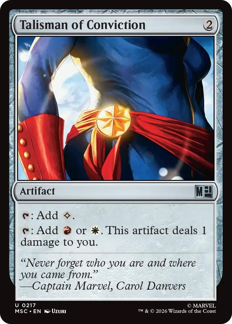 Image for Talisman of Conviction (217) (Commander: Marvel Super Heroes) - Magic: The Gathering