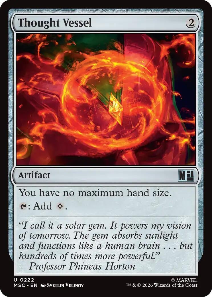 Image for Thought Vessel (222) (Commander: Marvel Super Heroes) - Magic: The Gathering
