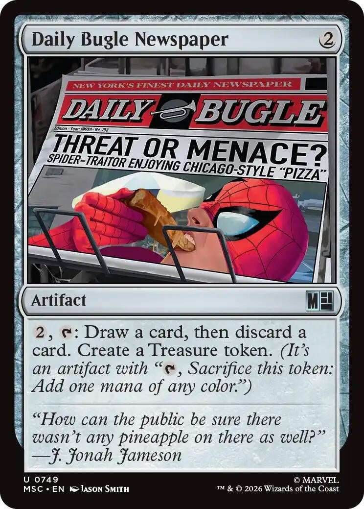 Image for Daily Bugle Newspaper (749) (Commander: Marvel Super Heroes) - Magic: The Gathering