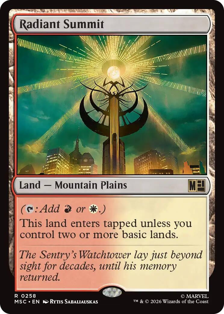 Image for Radiant Summit (258) (Commander: Marvel Super Heroes) - Magic: The Gathering