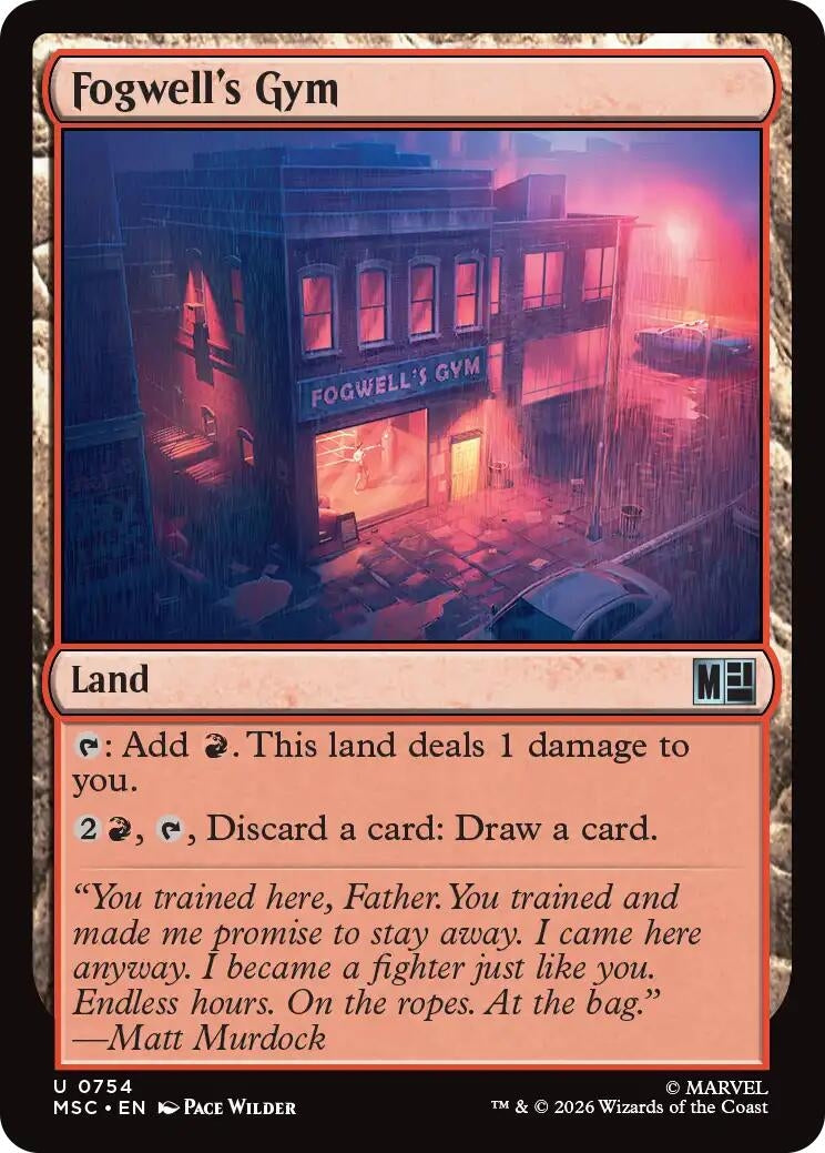 Image for Fogwell's Gym (754) (Commander: Marvel Super Heroes) - Magic: The Gathering