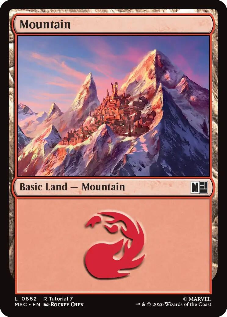 Image for Mountain (0862) (862) (Commander: Marvel Super Heroes) - Magic: The Gathering