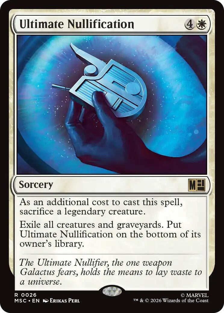 Image for Ultimate Nullification (26) (Commander: Marvel Super Heroes) - Magic: The Gathering