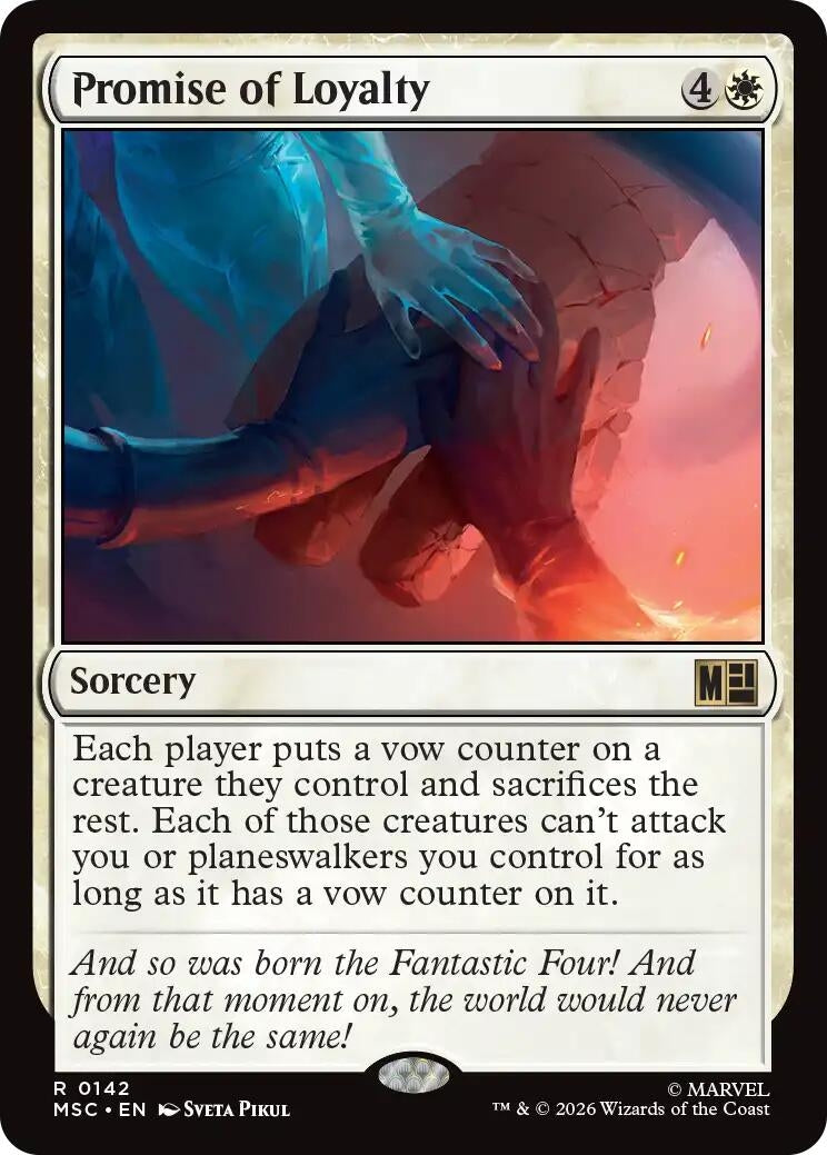 Image for Promise of Loyalty (142) (Commander: Marvel Super Heroes) - Magic: The Gathering