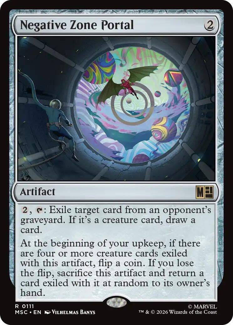 Image for Negative Zone Portal (Surge Foil) (111) (Commander: Marvel Super Heroes) - Magic: The Gathering