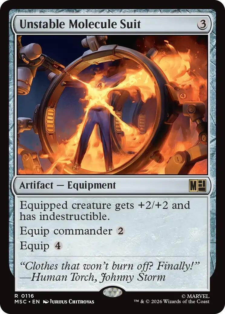 Image for Unstable Molecule Suit (116) (Commander: Marvel Super Heroes) - Magic: The Gathering