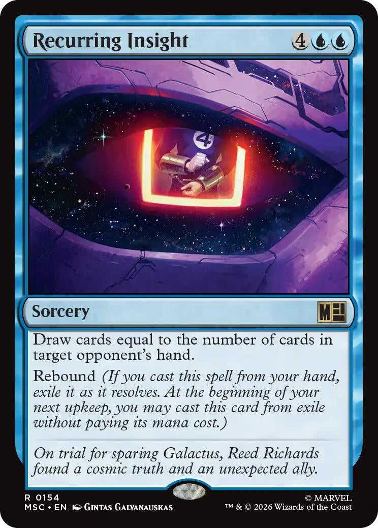 Image for Recurring Insight (154) (Commander: Marvel Super Heroes) - Magic: The Gathering