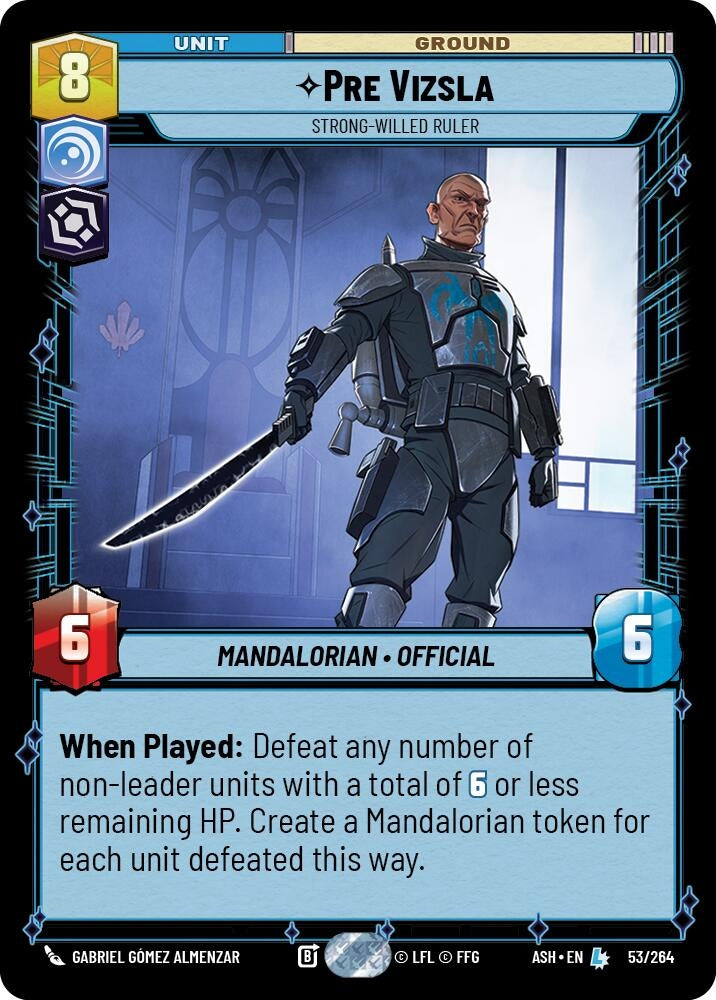 Image for Pre Vizsla - Strong-Willed Ruler (53/264) (Ashes of the Empire) (ASH) - Star Wars: Unlimited
