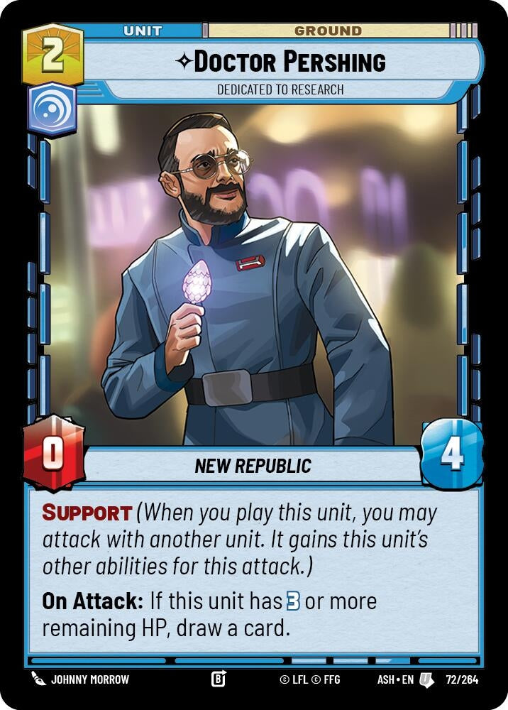 Image for Doctor Pershing - Dedicated to Research (72/264) (Ashes of the Empire) (ASH) - Star Wars: Unlimited