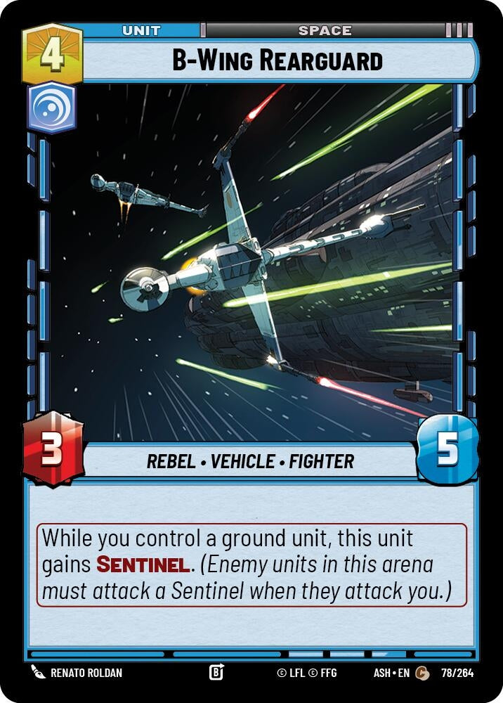 Image for B-Wing Rearguard (78/264) (Ashes of the Empire) (ASH) - Star Wars: Unlimited
