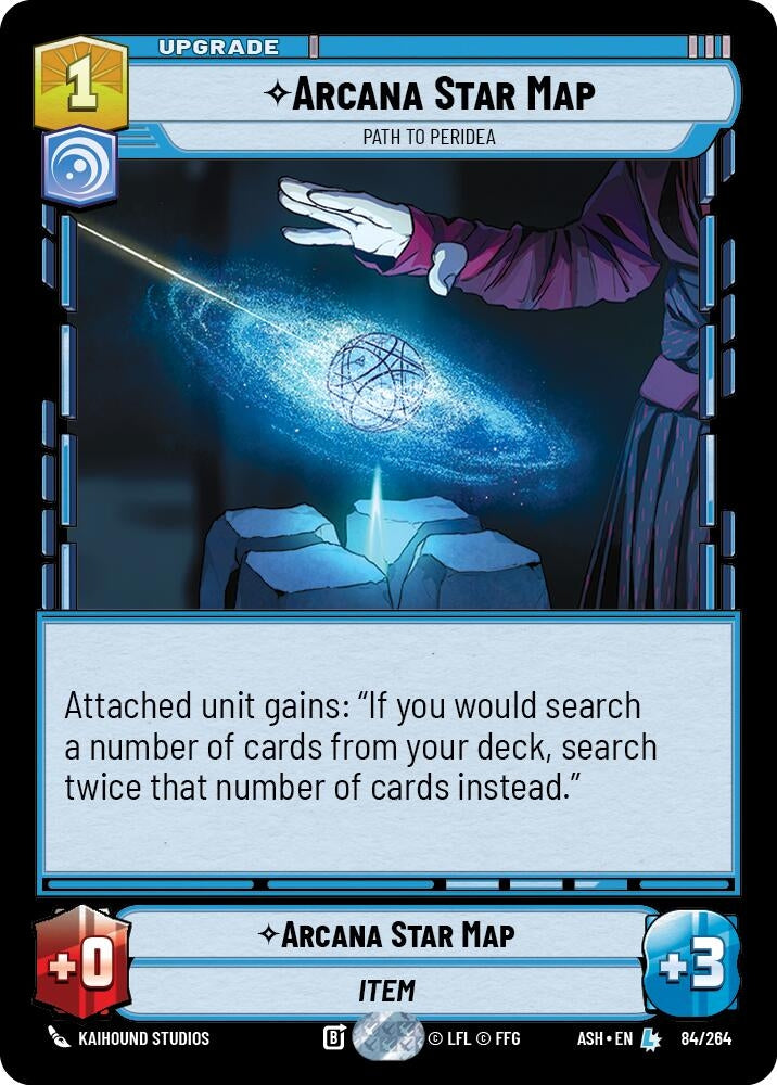 Image for Arcana Star Map - Path to Peridea (84/264) (Ashes of the Empire) (ASH) - Star Wars: Unlimited