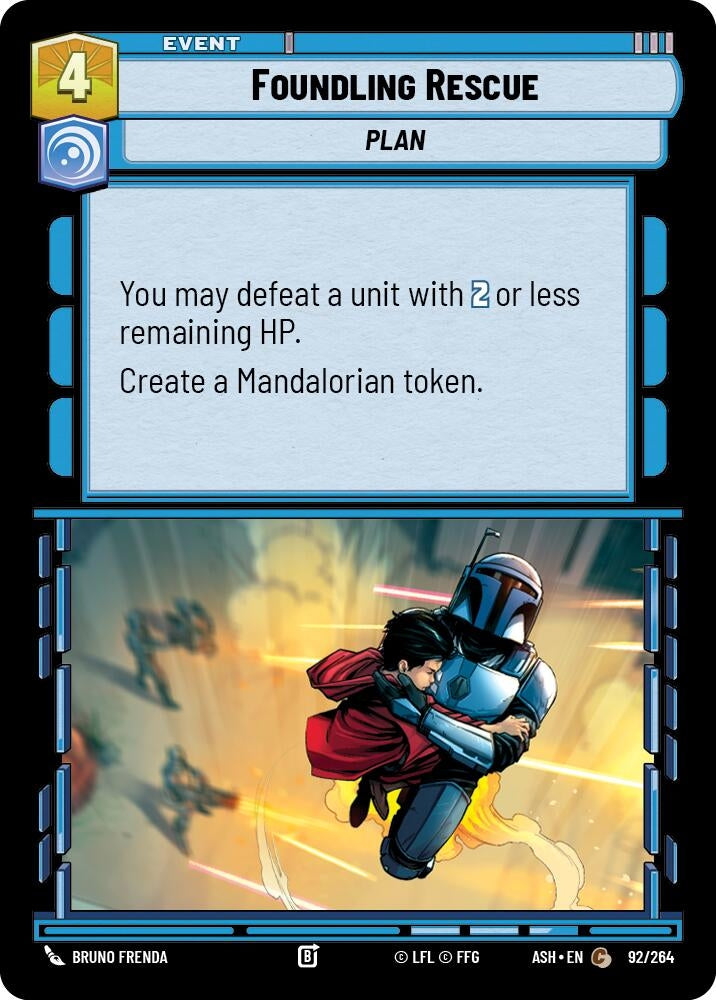 Image for Foundling Rescue (92/264) (Ashes of the Empire) (ASH) - Star Wars: Unlimited