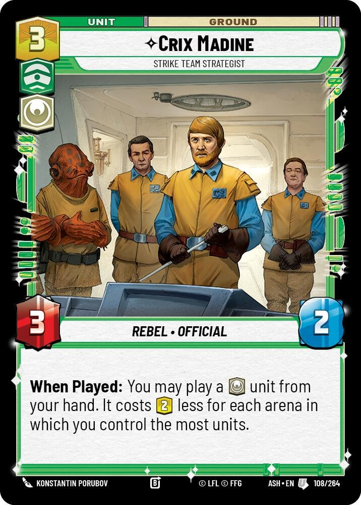 Image for Crix Madine - Strike Team Strategist (108/264) (Ashes of the Empire) (ASH) - Star Wars: Unlimited