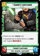 Image for Sabine's Lightsaber - Not Alone (114/264) (Ashes of the Empire) (ASH) - Star Wars: Unlimited