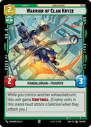 Image for Warrior of Clan Kryze (120/264) (Ashes of the Empire) (ASH) - Star Wars: Unlimited