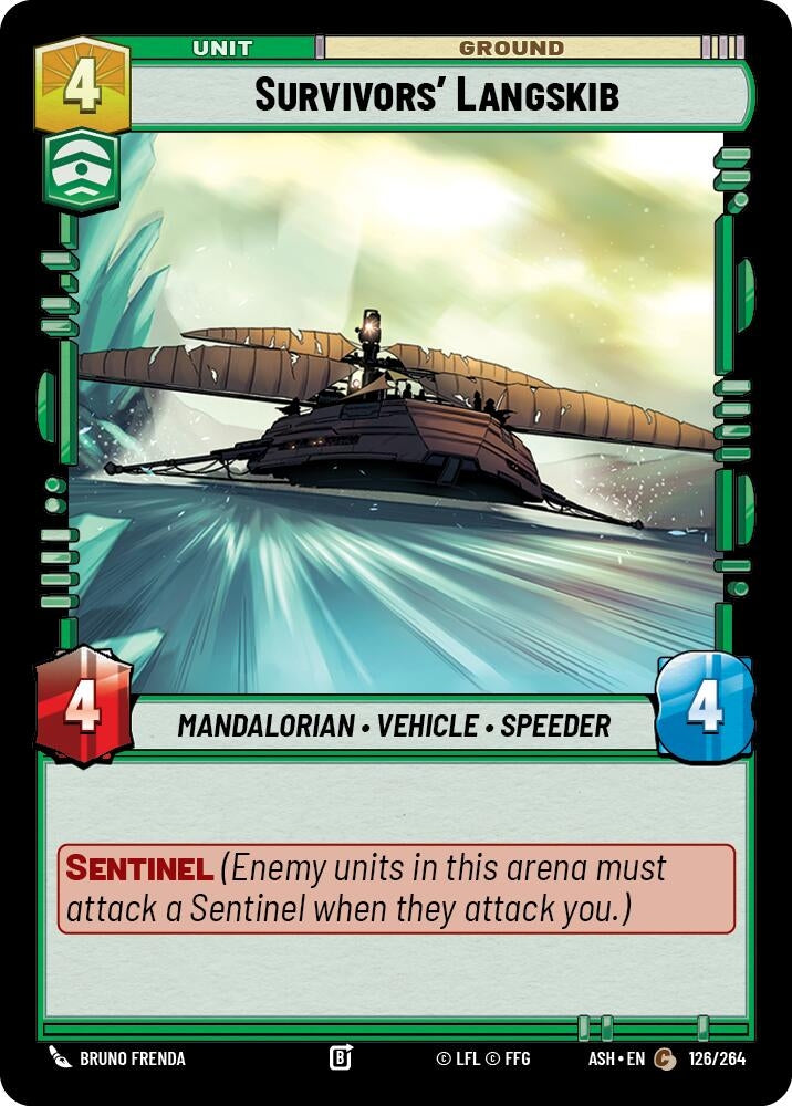 Image for Survivors' Langskib (126/264) (Ashes of the Empire) (ASH) - Star Wars: Unlimited