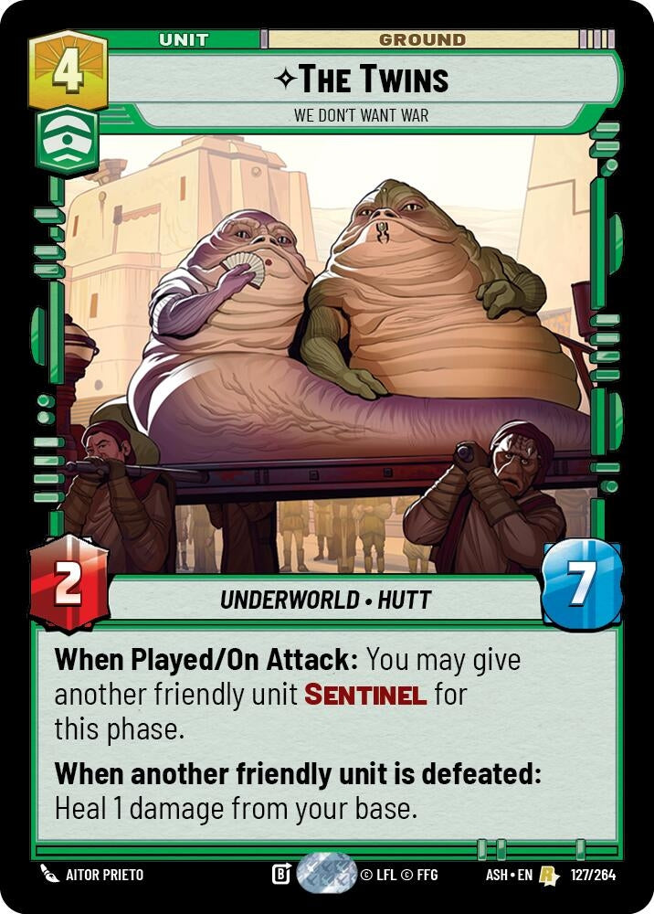 Image for The Twins - We Don't Want War (127/264) (Ashes of the Empire) (ASH) - Star Wars: Unlimited