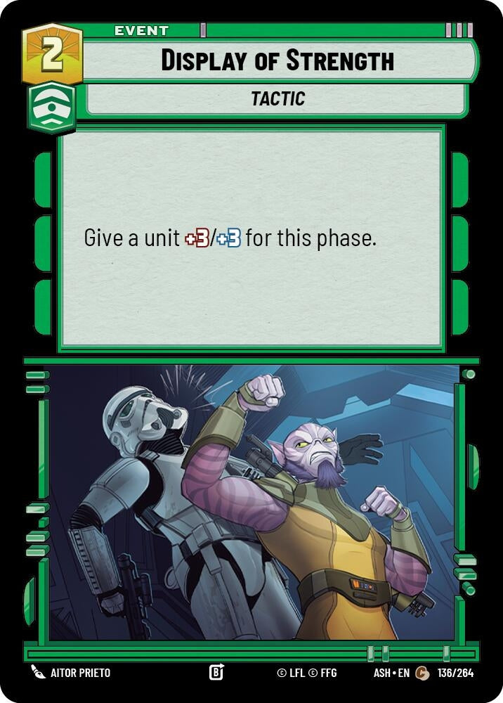 Image for Display of Strength (136/264) (Ashes of the Empire) (ASH) - Star Wars: Unlimited