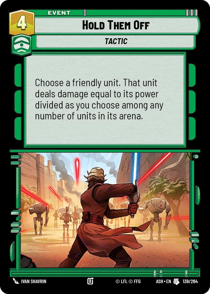 Image for Hold Them Off (139/264) (Ashes of the Empire) (ASH) - Star Wars: Unlimited