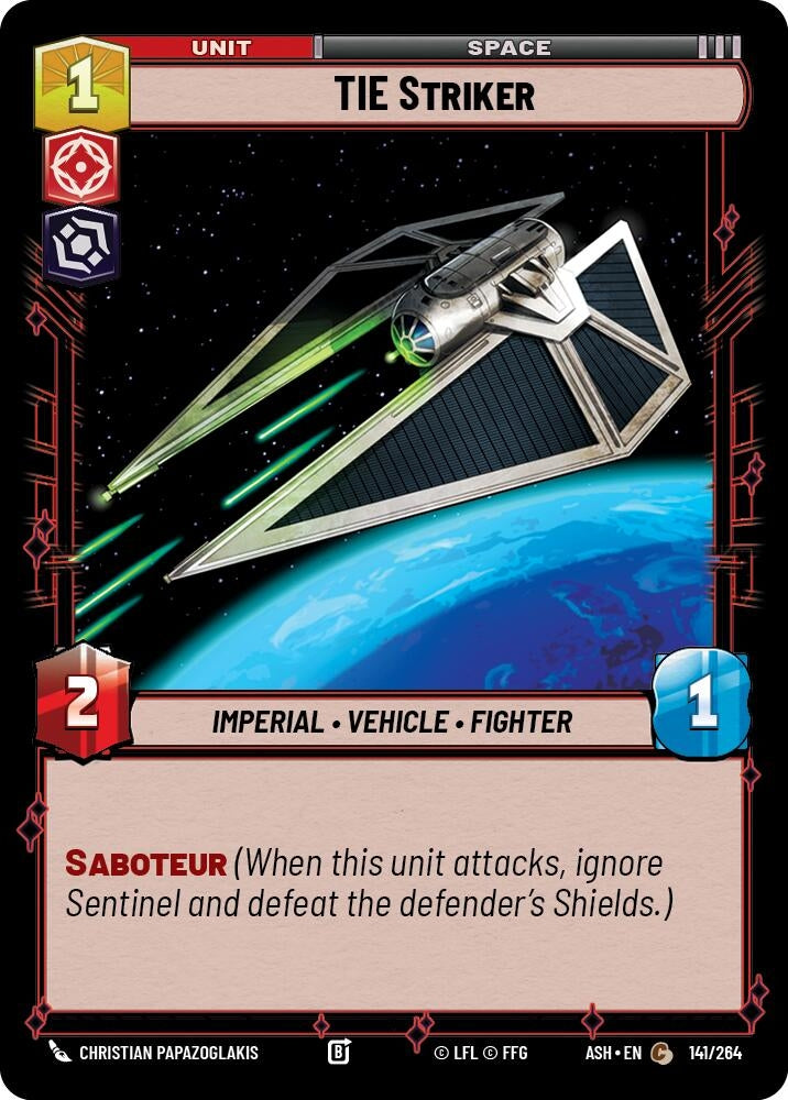 Image for TIE Striker (141/264) (Ashes of the Empire) (ASH) - Star Wars: Unlimited