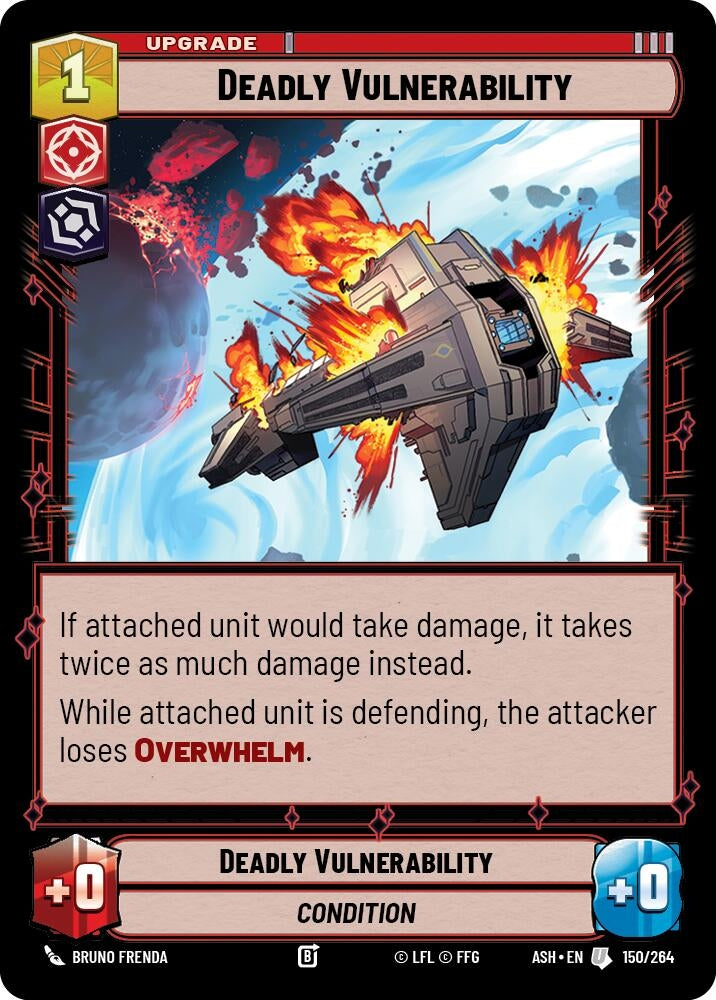 Image for Deadly Vulnerability (150/264) (Ashes of the Empire) (ASH) - Star Wars: Unlimited