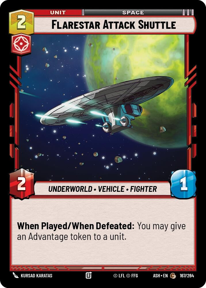 Image for Flarestar Attack Shuttle (167/264) (Ashes of the Empire) (ASH) - Star Wars: Unlimited