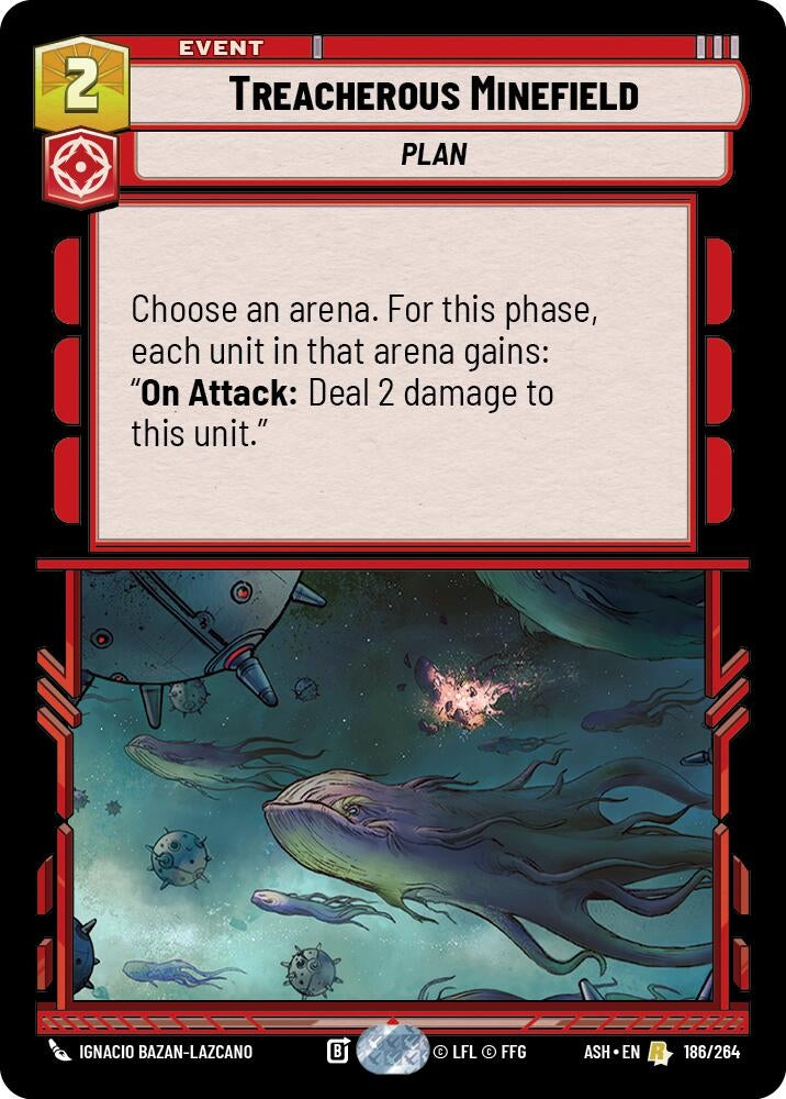 Image for Treacherous Minefield (186/264) (Ashes of the Empire) (ASH) - Star Wars: Unlimited