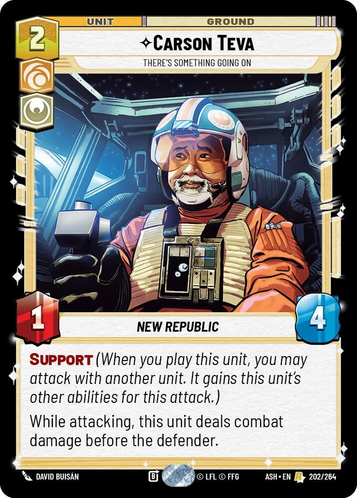 Image for Carson Teva - There's Something Going On (202/264) (Ashes of the Empire) (ASH) - Star Wars: Unlimited
