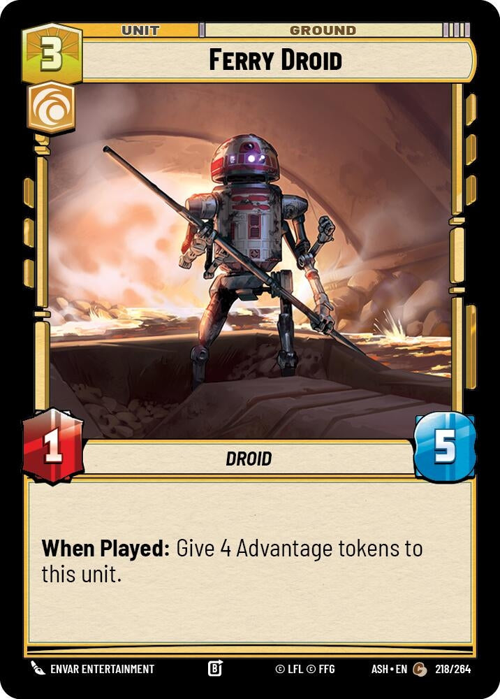 Image for Ferry Droid (218/264) (Ashes of the Empire) (ASH) - Star Wars: Unlimited
