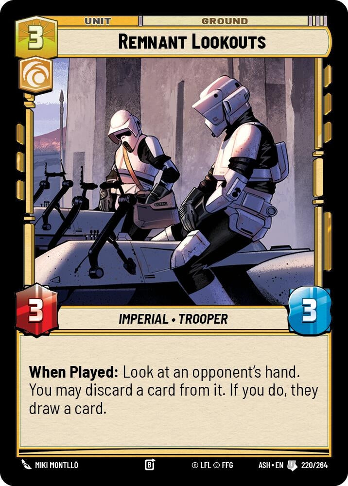 Image for Remnant Lookouts (220/264) (Ashes of the Empire) (ASH) - Star Wars: Unlimited