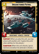 Image for Unsanctioned Patrol (222/264) (Ashes of the Empire) (ASH) - Star Wars: Unlimited