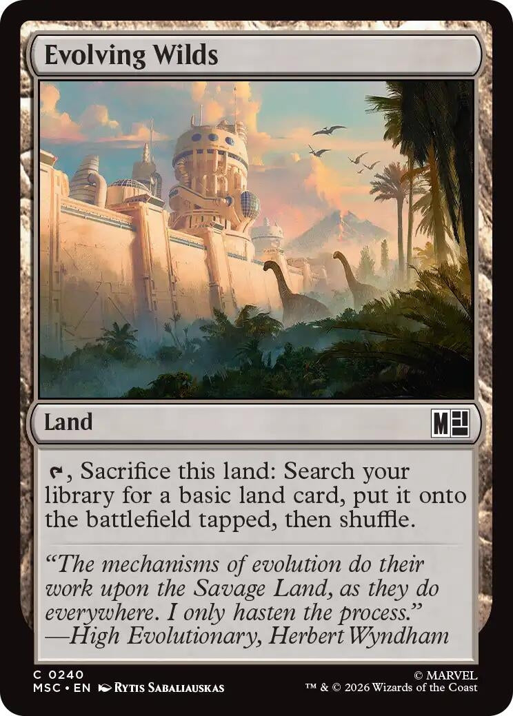 Image for Evolving Wilds (240) (Commander: Marvel Super Heroes) - Magic: The Gathering