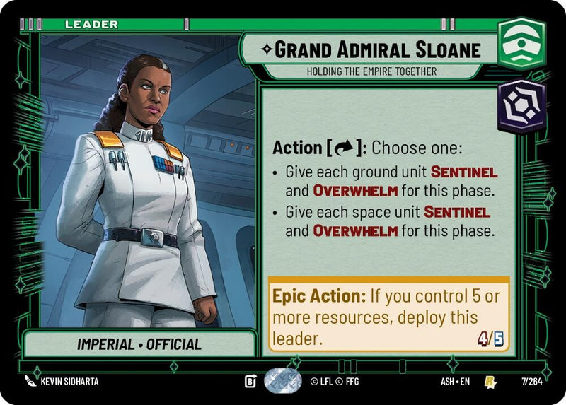 Image for Grand Admiral Sloane - Holding the Empire Together (7/264) (Ashes of the Empire) (ASH) - Star Wars: Unlimited