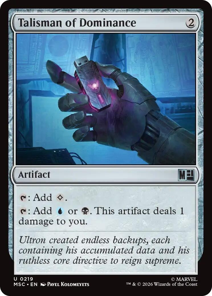 Image for Talisman of Dominance (219) (Commander: Marvel Super Heroes) - Magic: The Gathering