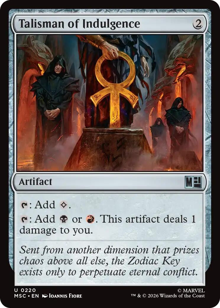 Image for Talisman of Indulgence (Surge Foil) (220) (Commander: Marvel Super Heroes) - Magic: The Gathering