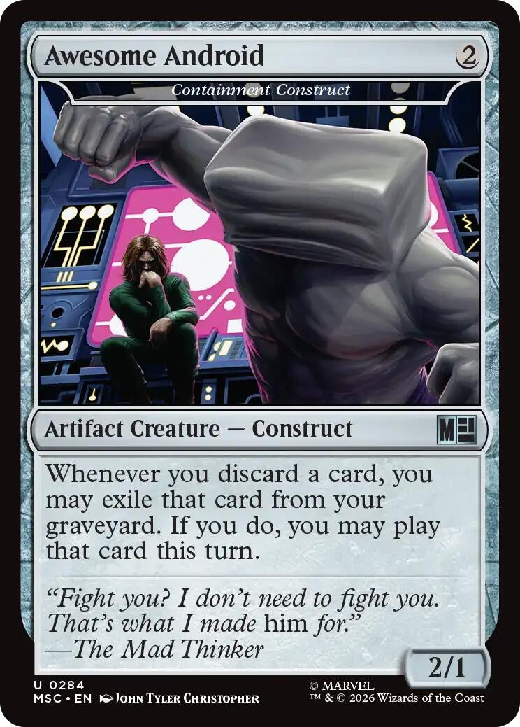 Image for Awesome Android - Containment Construct (Surge Foil) (284) (Commander: Marvel Super Heroes) - Magic: The Gathering