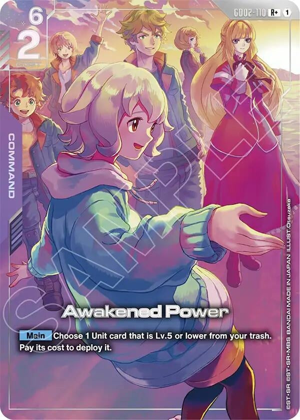 Image for Awakened Power (R+)  (Premium Accessory Set - Mobile Suit Gundam: Iron-Blooded Orphans) (GD02-110) (Gundam Promotional Cards) - Gundam Card Game