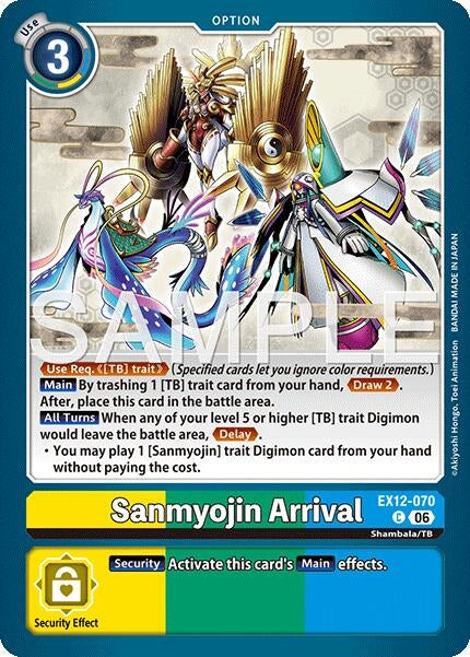 Image for Sanmyojin Arrival (EX12-070 C) (Digital World Shambala) (EX-12) - Digimon Card Game