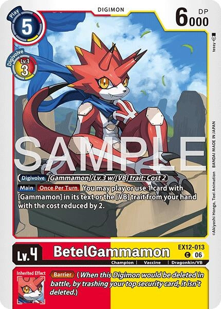 Image for BetelGammamon (EX12-013 C) (Digital World Shambala) (EX-12) - Digimon Card Game
