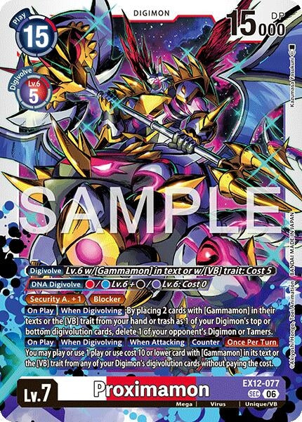 Image for Proximamon (EX12-077 SEC) (Digital World Shambala) (EX-12) - Digimon Card Game