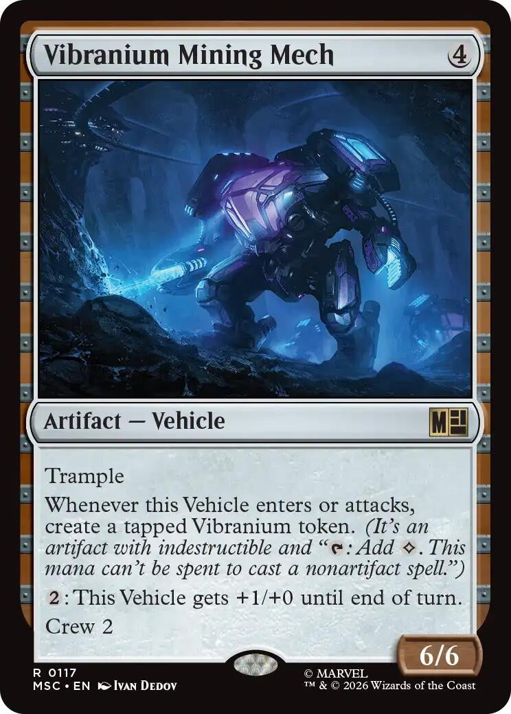 Image for Vibranium Mining Mech (117) (Commander: Marvel Super Heroes) - Magic: The Gathering