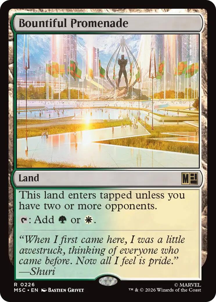 Image for Bountiful Promenade (Surge Foil) (226) (Commander: Marvel Super Heroes) - Magic: The Gathering