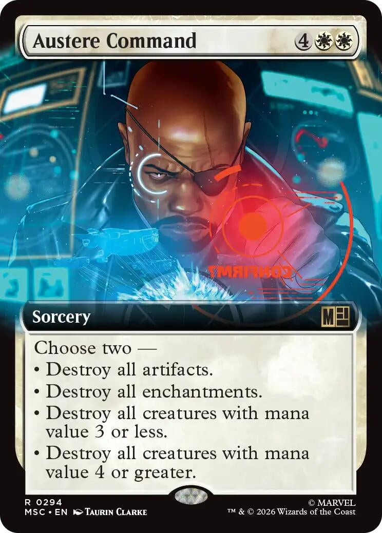 Image for Austere Command (Extended Art) (294) (Commander: Marvel Super Heroes) - Magic: The Gathering