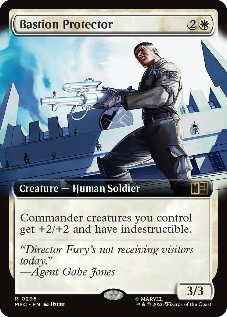 Image for Bastion Protector (Extended Art) (296) (Commander: Marvel Super Heroes) - Magic: The Gathering