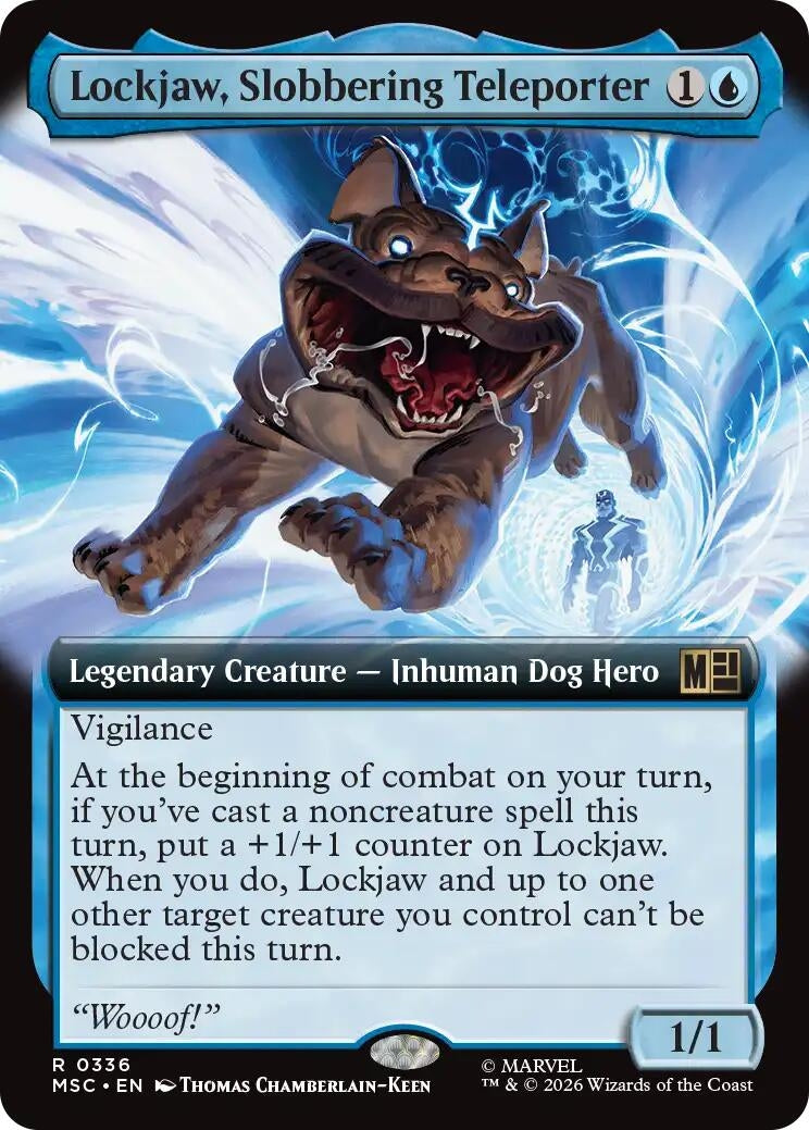 Image for Lockjaw, Slobbering Teleporter (Extended Art) (336) (Commander: Marvel Super Heroes) - Magic: The Gathering